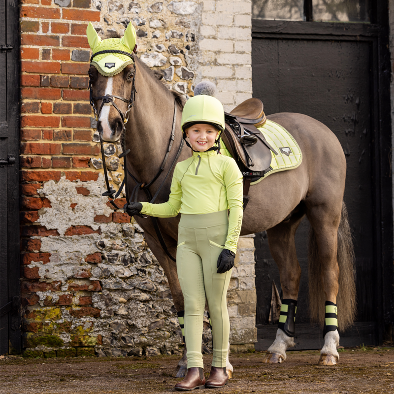 LeMieux Junior Loire Fly Hood - Kiwi-1